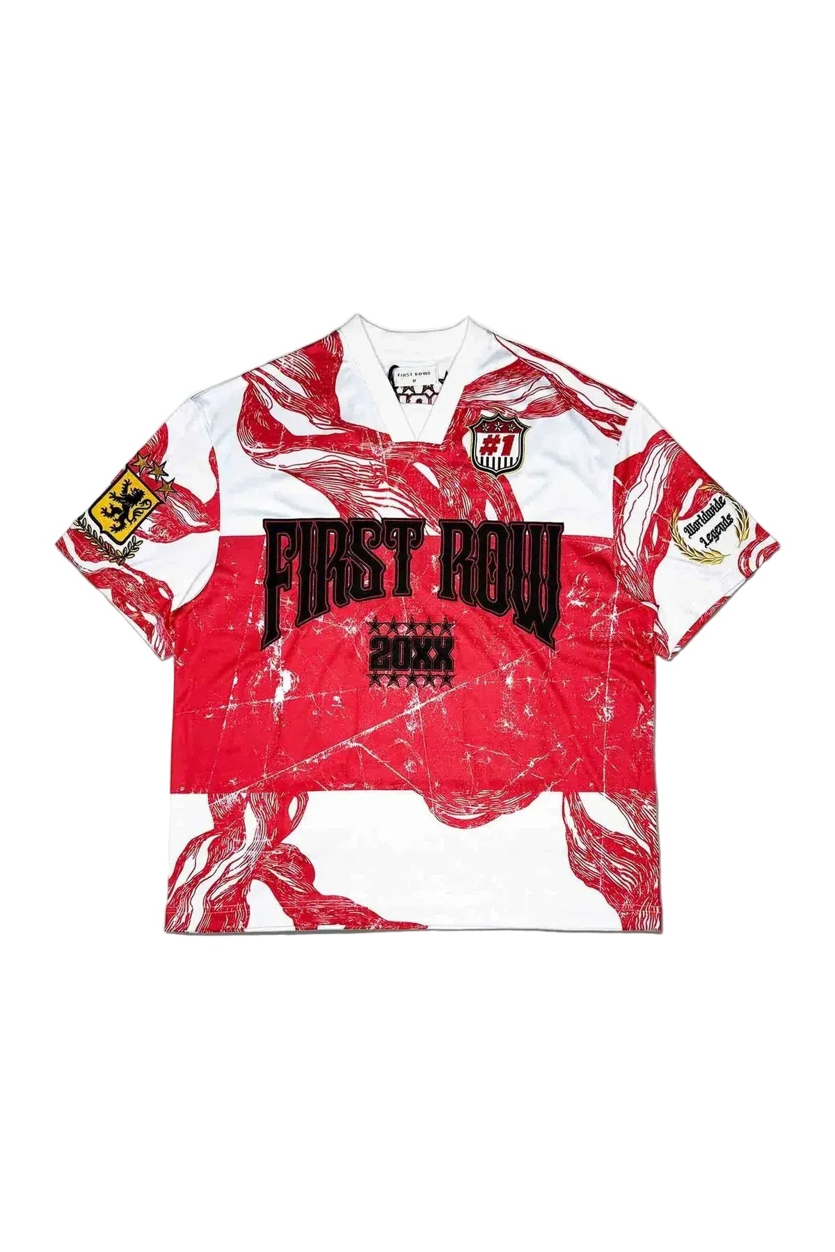 First Row jersey WHT/RED